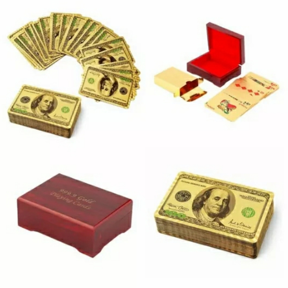 Gold plated playing cards